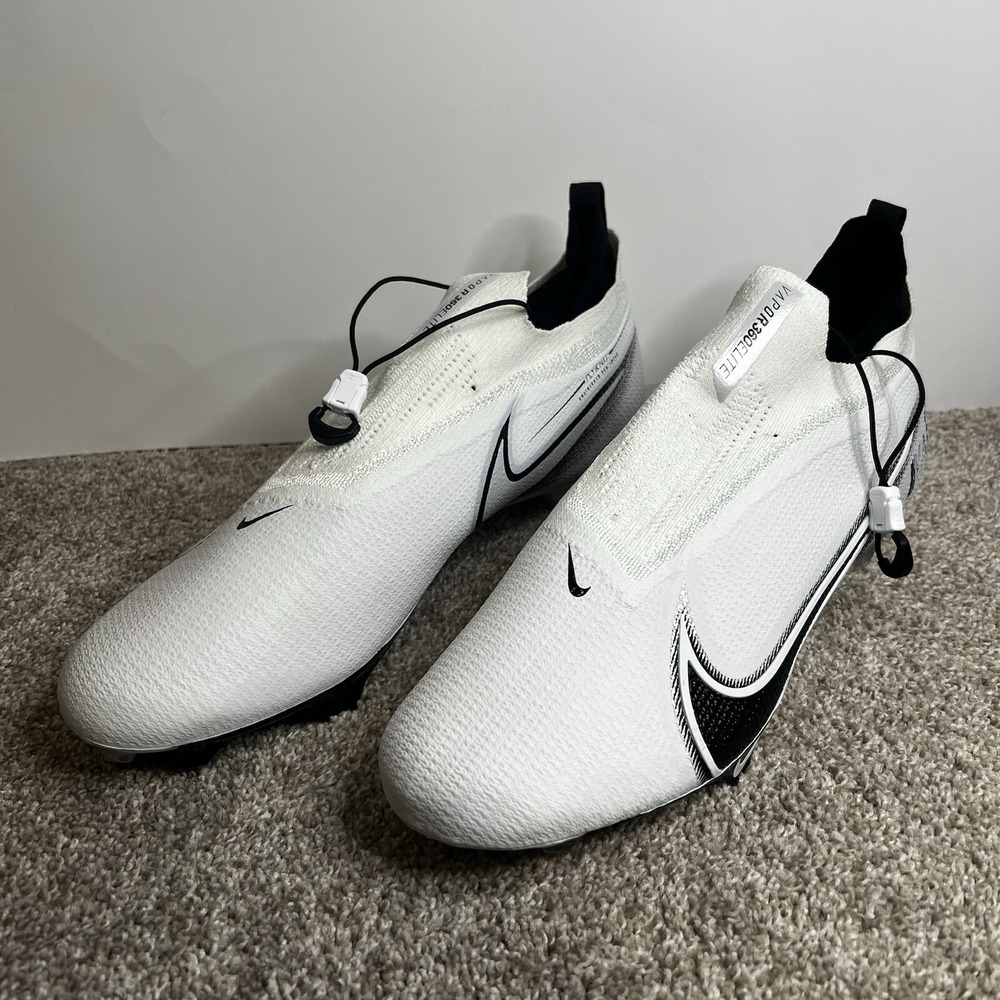 Size 15- Nike Vapor Edge Elite 360 Football Cleats CV6282-108 White Black
